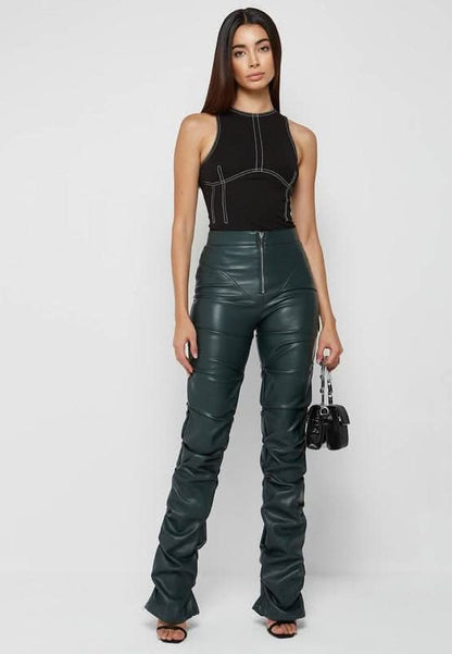 SEXY PU LEATHER PANTS - LustMia