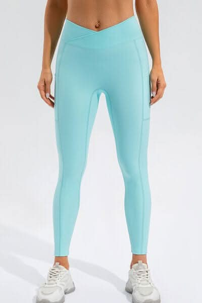 High Waist Active Leggings with Pockets - LustMia