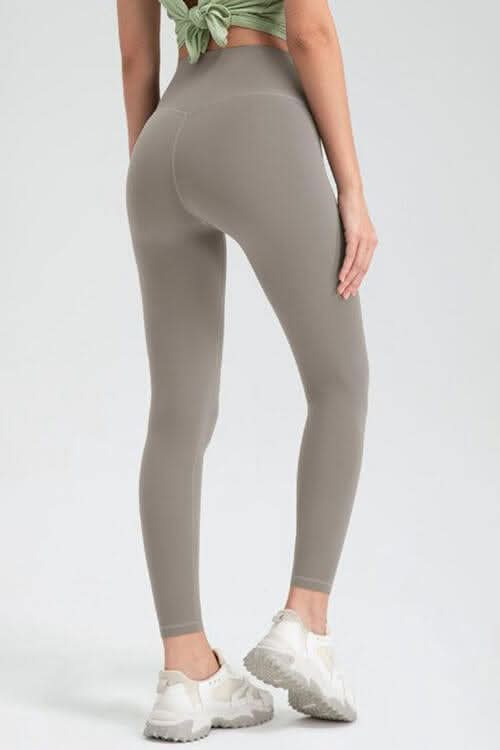 Wide Waistband High Waist Sport Leggings - LustMia