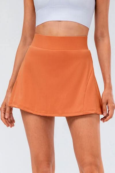 High Waist Pleated Active Skirt - LustMia