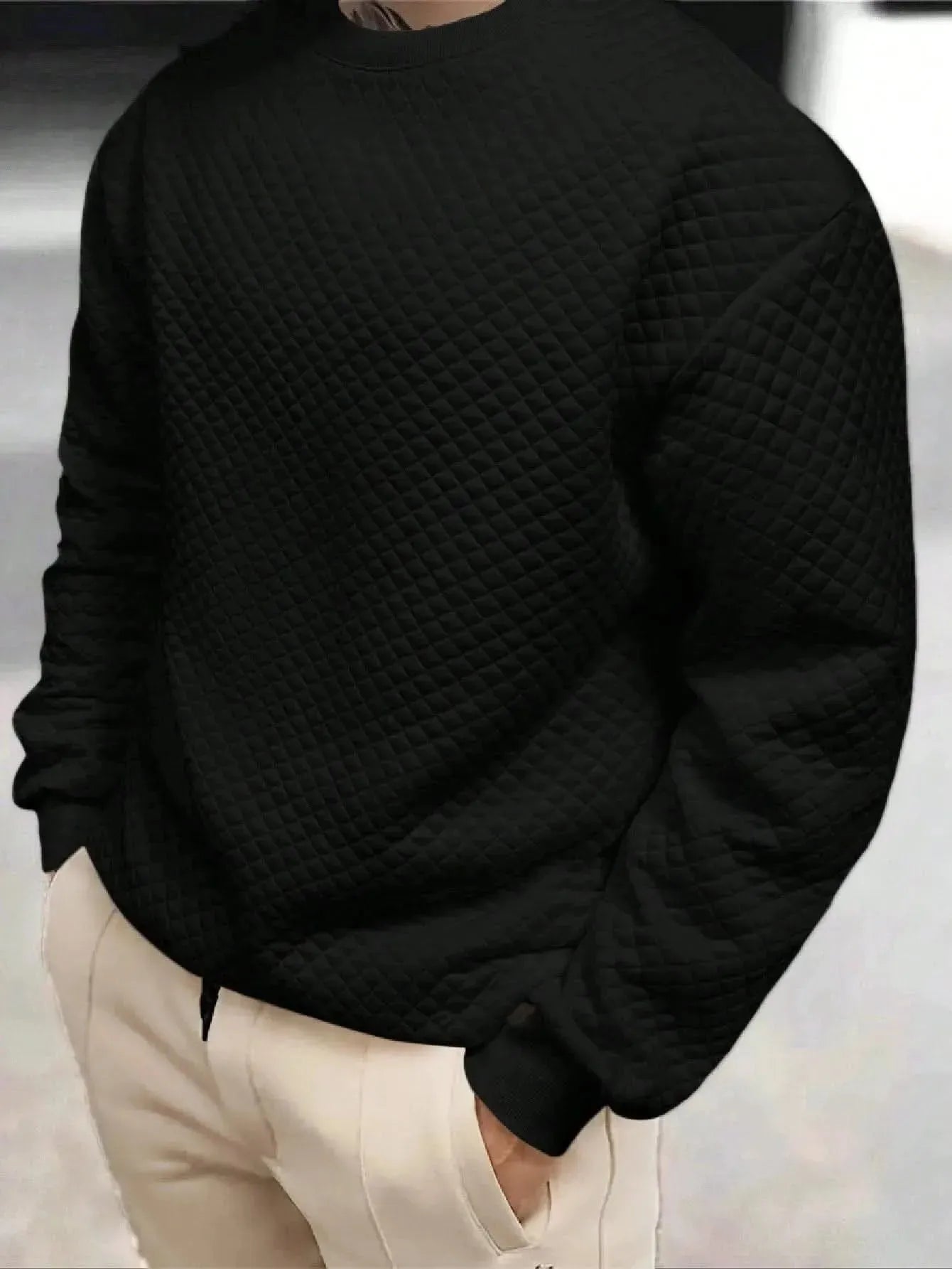 Manfinity Homme Men'S Drop Shoulder Sweatshirt - LustMia