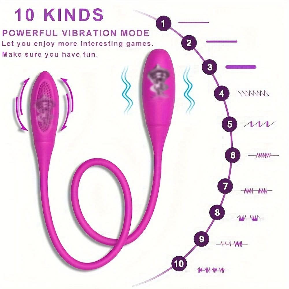 Double Head Vibrator Egg Toy Powerful G Spot Stimulator Vibrators Dildo Women Clitoris Plug Anal Soft Masturbator Sex Toys For Couple Women Men - LustMia