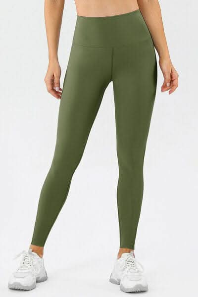 High Waist Skinny Active Pants - LustMia