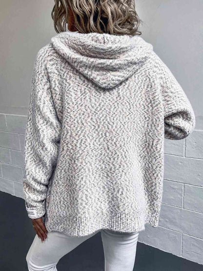 Zip - Up Hooded Sweater - LustMia