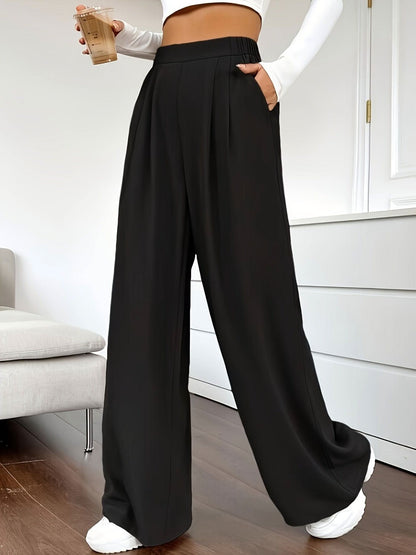 Chic High Waist Wide Leg Pants SpringSummer Essential - LustMia