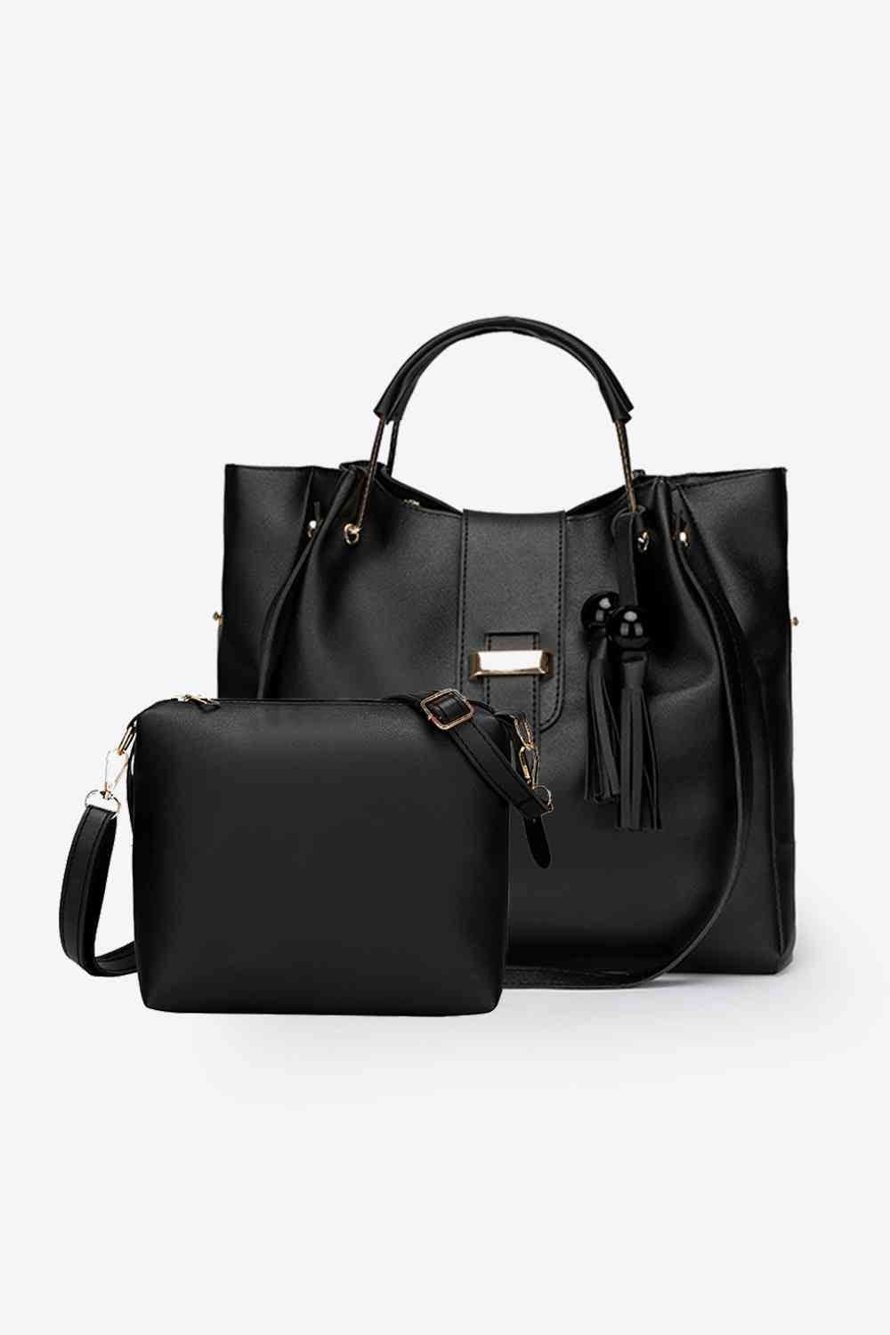 2 - Piece PU Leather Bag Set - LustMia