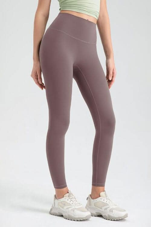 Wide Waistband High Waist Sport Leggings - LustMia