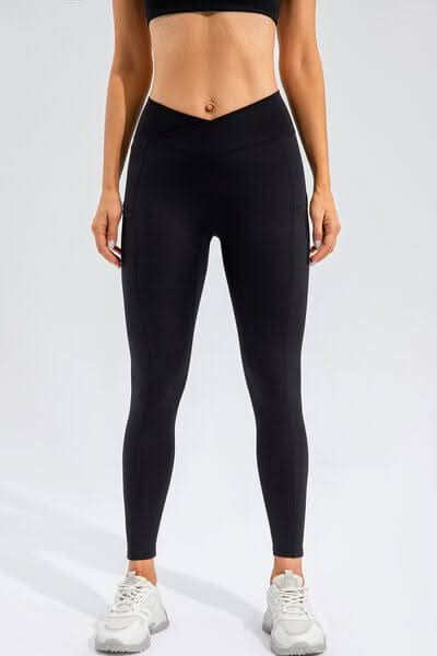 High Waist Active Leggings with Pockets - LustMia