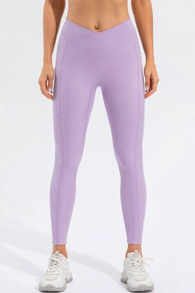 High Waist Active Leggings with Pockets - LustMia