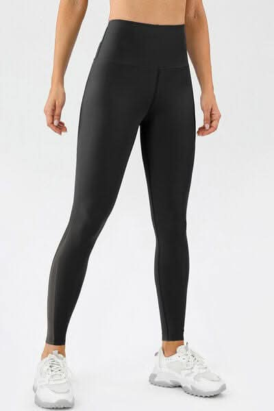 High Waist Skinny Active Pants - LustMia