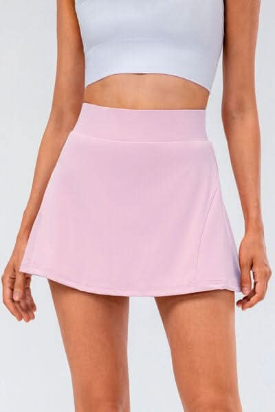 High Waist Pleated Active Skirt - LustMia