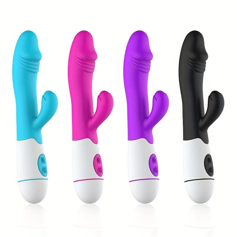 1pc AV Stick Vibrator 30 Frequencies Double Head Clitoris Vagina Masturbation Vibrator Massage Stick Sex Toy For Women - LustMia