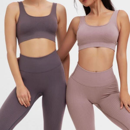 5 Pcs Seamless Fitness Sports Yoga Suit - LustMia