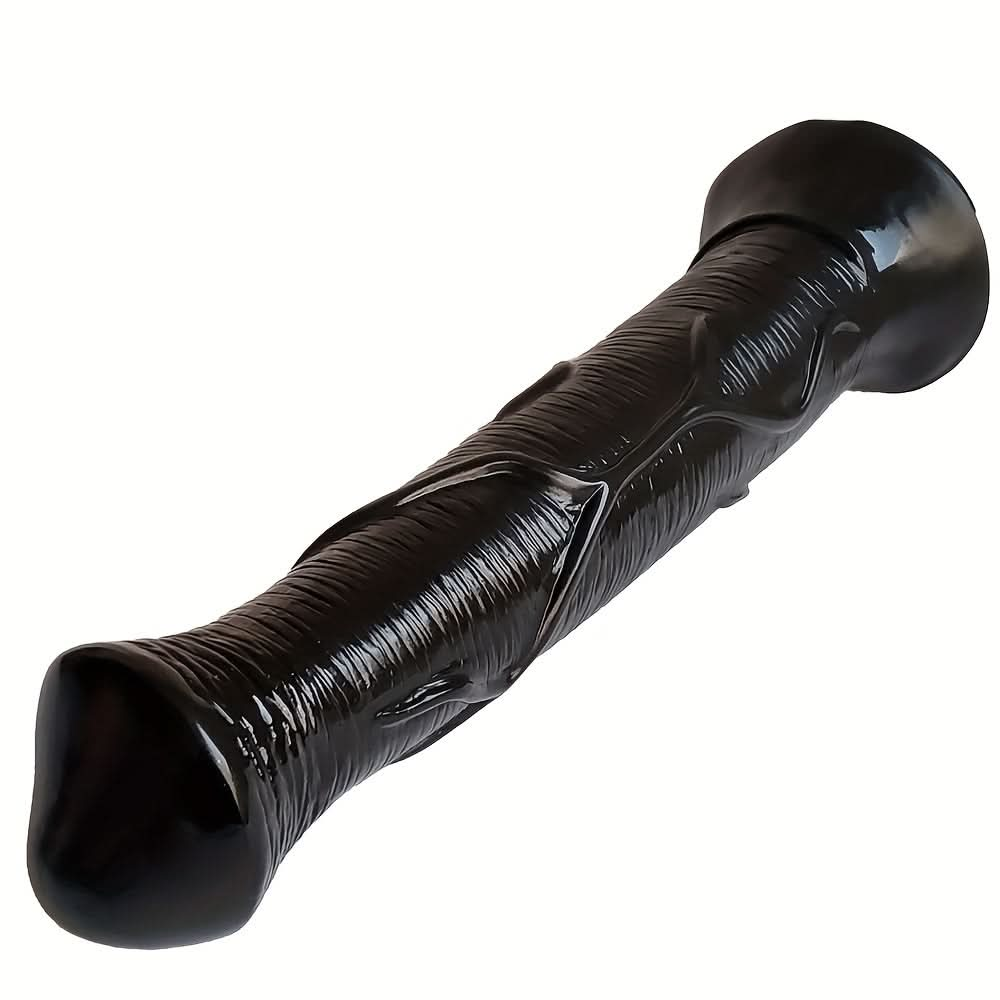 1pc Black Horse Dildo Realistic Animal Dildos With Suction Cup Monster Butt Plug Anal Plug Anal Sex Toys For Men Women Lesbian Gay Pleasure - LustMia