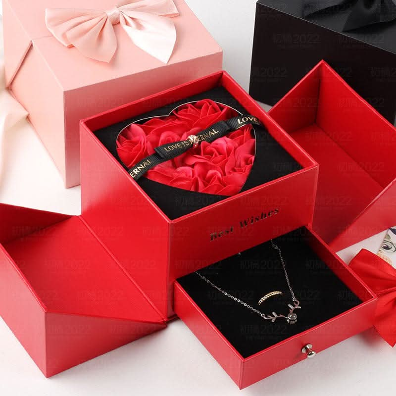 Double Life Rose Jewelry Packaging Gift Box - LustMia