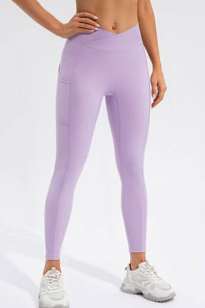 High Waist Active Leggings with Pockets - LustMia