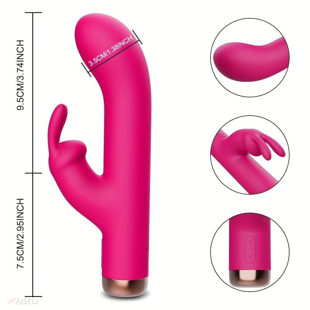 Ultimate Pleasure Rabbit Vibrator Waterproof USB Rechargeable 10 Modes - LustMia