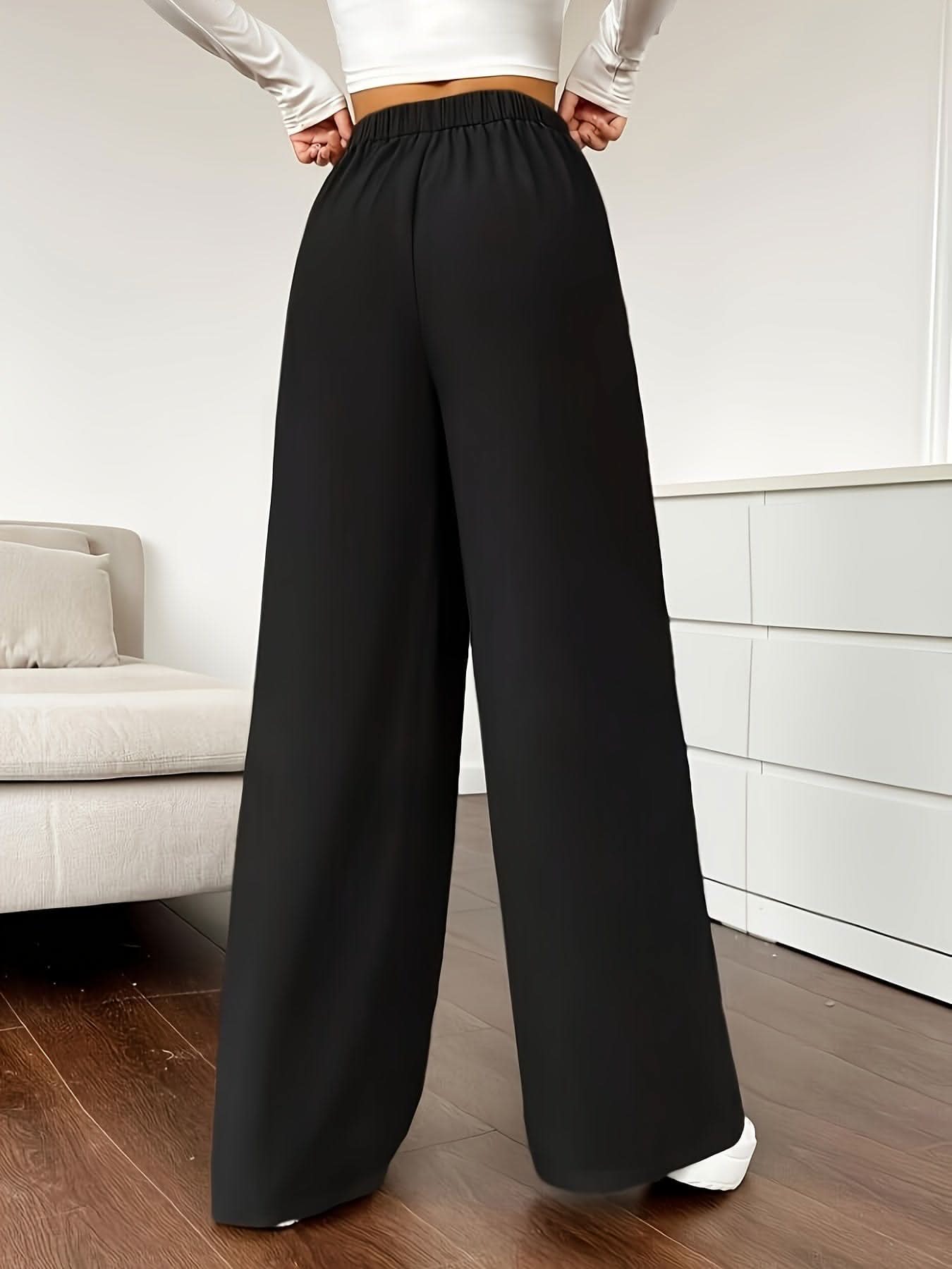 Chic High Waist Wide Leg Pants SpringSummer Essential - LustMia