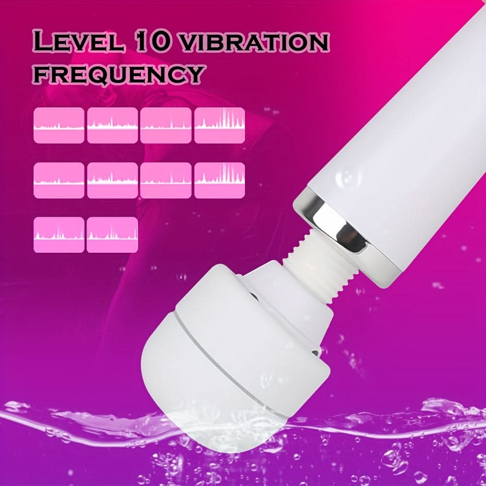 1pc AV Stick Vibrator Powerful Huge Wand Vibrators For Women Sex Toys USB/EU Plug G - Spot Vagina Massage Vibrating Massage Clitoris Stimulator Sex Toy - LustMia