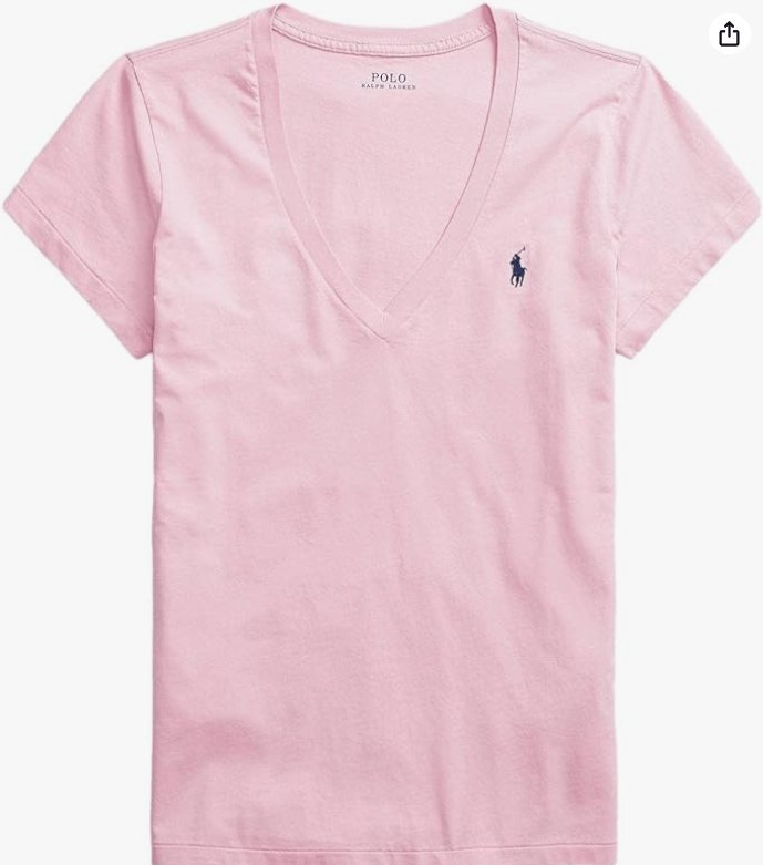 Polo RL Women's V - Neck Pony T-Shirt - LustMia