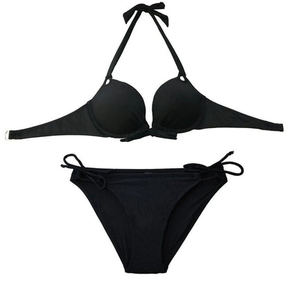 Women Bikini Black Bathing Suits Sexy Maillot De Bain Low Waist Swimwear Biquinis Feminino Swimsuit Brazilian - LustMia