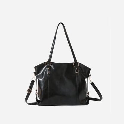 PU Leather Tote Bag - LustMia