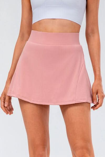 High Waist Pleated Active Skirt - LustMia