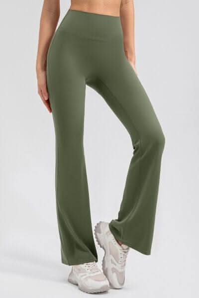 High Waist Straight Active Pants - LustMia