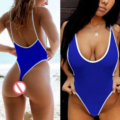 Sexy Deep V - neck Swimsuit One Piece Swimwear 2022 Beach Bathing Suit Brazilian Swimming Suits Female Beachwear Bathing Suits - LustMia