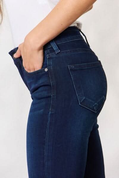 Kancan Full Size Mid Rise Flare Jeans - LustMia