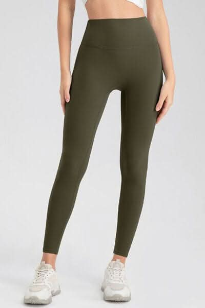 High Waist Skinny Active Pants - LustMia