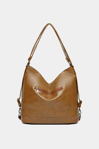 PU Leather Shoulder Bag - LustMia