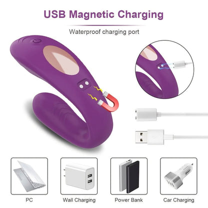 Revolutionary Rechargeable Vibrator for Couples Wireless Waterproof Powerful - LustMia