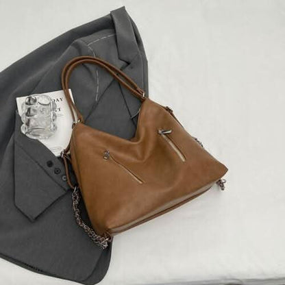 PU Leather Tote Bag - LustMia