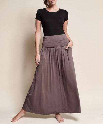 BAMBOO YOGA MAXI SKIRT - LustMia