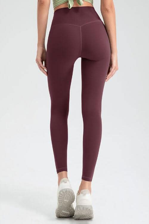 Wide Waistband High Waist Sport Leggings - LustMia