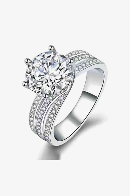 Adored 3 Carat Moissanite Three - Layer Ring - LustMia