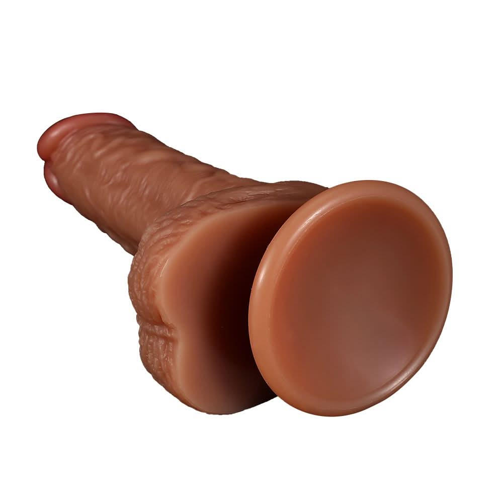 1pc Huge Realistic Dildo With Strong Suction Cups, 7.6"inch Silicone Thick Dildo For Hands - Free Play, Soft And Skin - Friendly For Vaginal G - spot And Anal Play, Adult Sex Toys For Men And Women Couples - LustMia