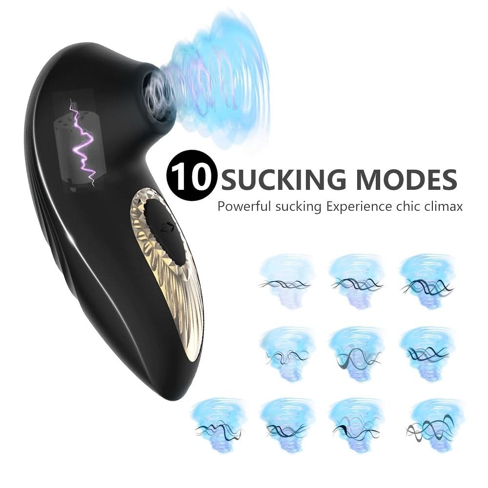 1pc Clitoris Sucker Vibrator 10 Frequency Sucking Clitoral Vacuum Stimulator Nipple Vibration Female Sex Toys For Adults Magnetic Suction Charging - LustMia