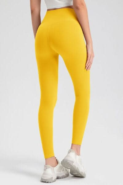 High Waist Skinny Active Pants - LustMia