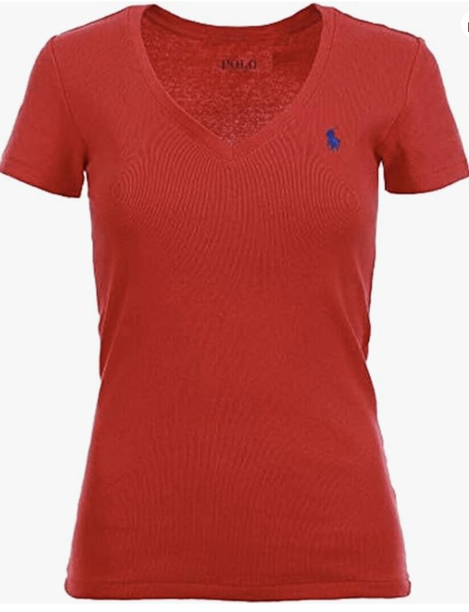 Polo RL Women's V - Neck Pony T-Shirt - LustMia