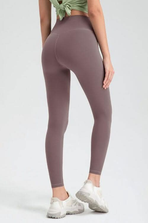 Wide Waistband High Waist Sport Leggings - LustMia