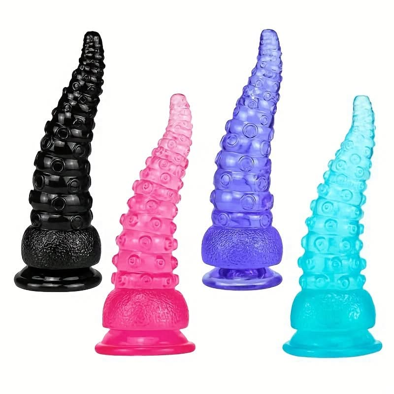 1pc High - quality Soft PVC Octopus Tentacle Butt Plug Dildo, Creative Shape Anal Plug With Powerful Suction Cup, Sex Toy For Men And Women - LustMia