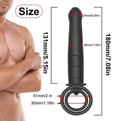 Double Penetration Dildo Anal Prostate Penis Cock Ring Vibrator Sex Toys For Woman Strap On Penis Butt Plug Sex Tooys for Men - LustMia