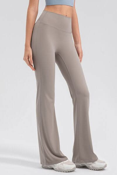 High Waist Straight Active Pants - LustMia