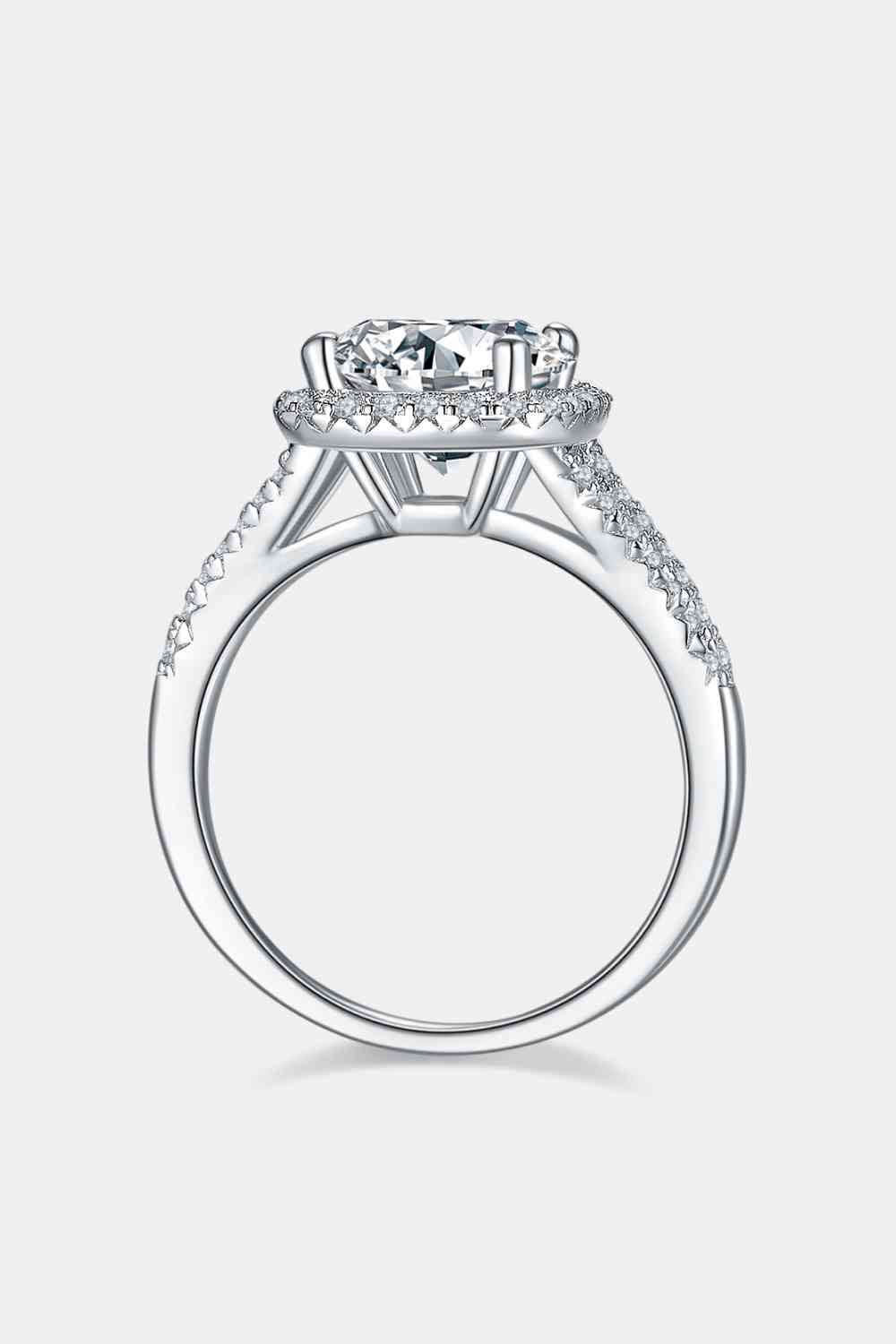 3 Carat Moissanite Halo Ring - LustMia