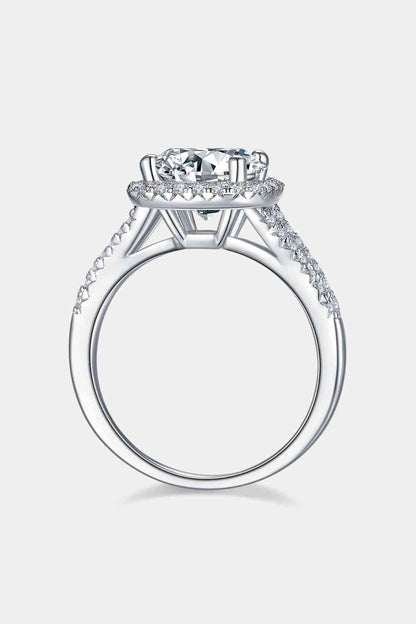 3 Carat Moissanite Halo Ring - LustMia