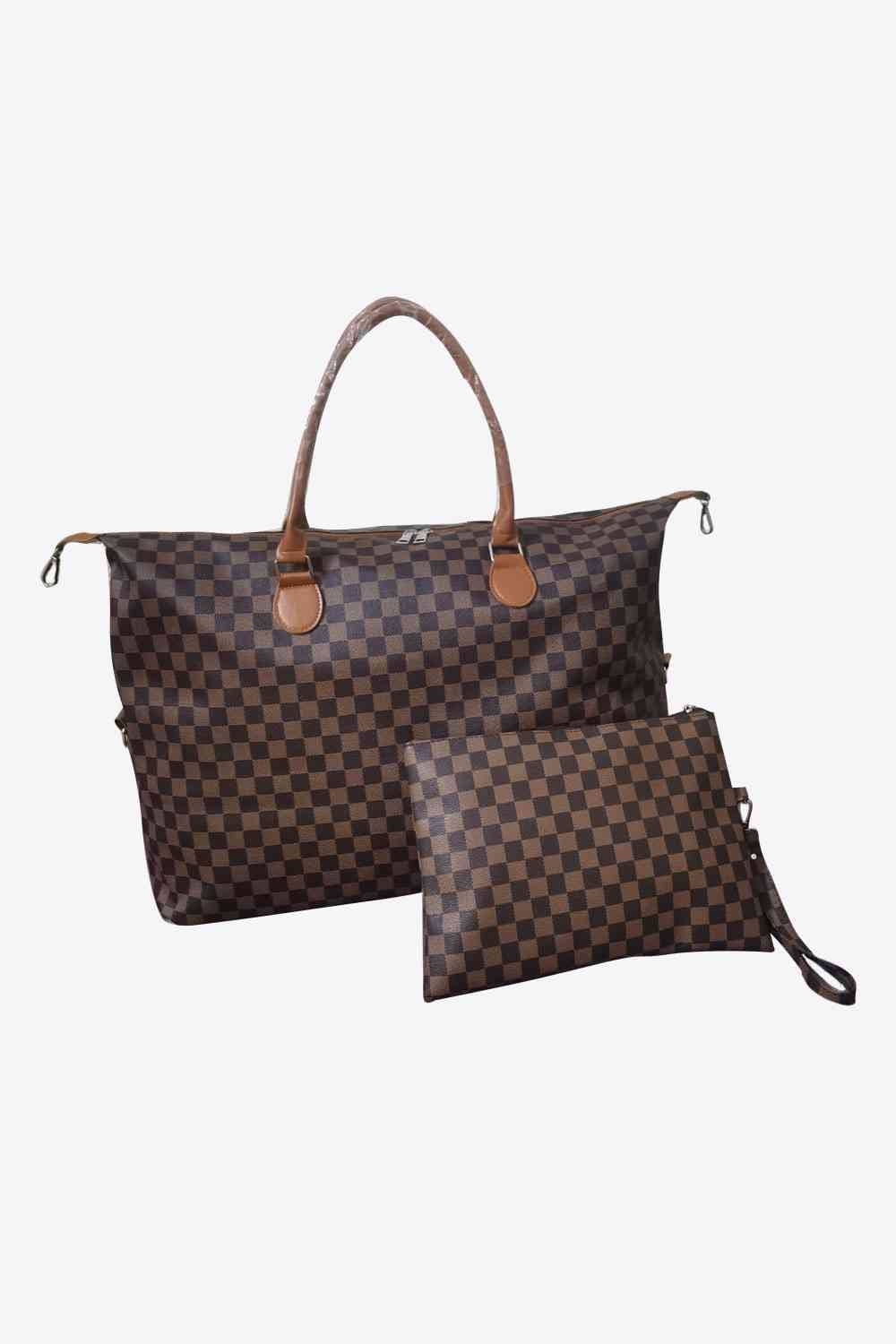 Checkered Two - Piece Bag Set - LustMia