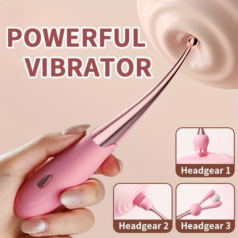 1pc G - spot Vibrator Clitoral Stimulator, 10 Modes Rechargeable Waterproof Bullet Vibrator, Silicone Vagina Rear Dildo Massager For Female Pleasure, Waterproof Rose Vibrator, Adult Couple Sex Toys - LustMia