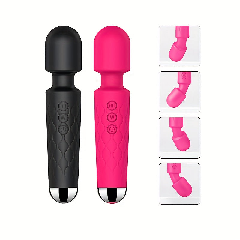 1pc AV Stick Vibrator Adult Sex Products Womens Multifunctional USB Rechargeable Handheld Body Massager Clitoral Gspot Vibrator Womens Sex Toy 20frequency Strong Vibration Mini Flirting Massage Stick Masturbation Vibrator